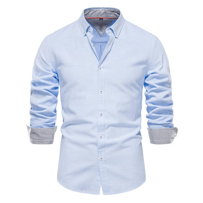 Men's Smart Casual Long Sleeve Button-Down Shirt